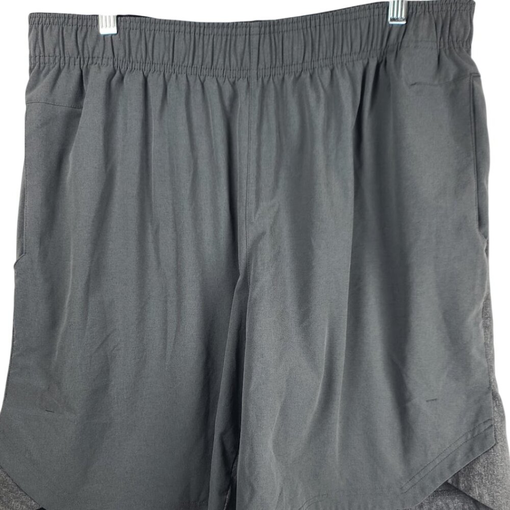 Adidas Men's Heather Grey Climalite Athletic Running Shorts Size XL